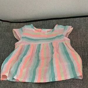 24 month  baby girl dress multi striped carters